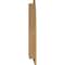 Ekena Millwork Quarter Round Top Left Functional Western Red Cedar Gable Vnt w/1" x 4" Flat Trim Frame, 06"W x 34"H GVWQL06X3401RFUWR - alternate 5